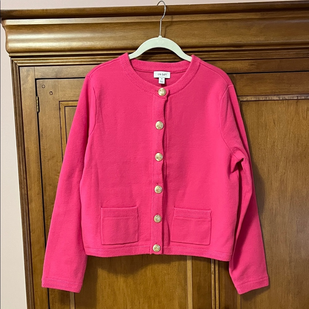 Beautiful Cardigan Sweater with gold buttons NWOT